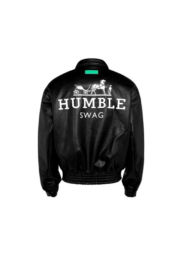 【非卖品】马思唯联名专辑款humble swag机车皮衣皮夹克皮外套男