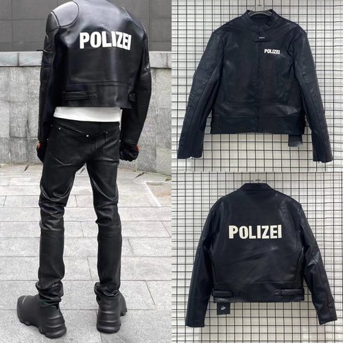 F1赛车服刺绣赛车服欧美复古风机车服骑行服棉服VTM polizei皮衣