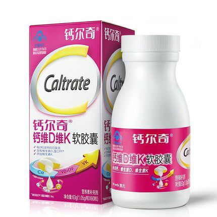 新日期钙尔奇钙维d维k60粒液体钙