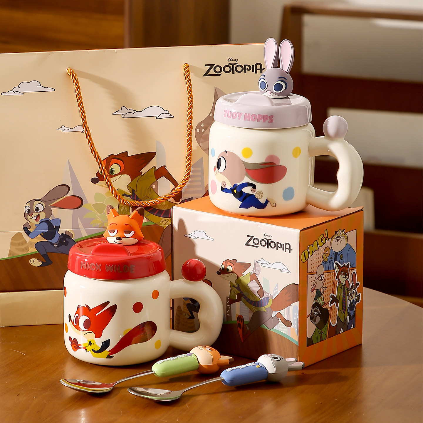 疯狂动物城陶瓷马克杯高颜值新年女生日礼物杯子情侣实用伴手礼品,节庆用品/礼品,创意礼盒/礼品套组,淘宝优惠券,粉丝福利购,淘宝优惠卷