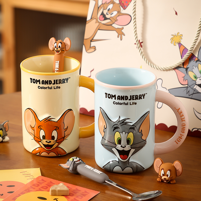 正版官网猫和老鼠杯子大容量家用
