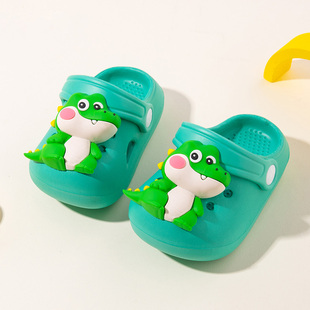宝宝洞洞鞋男宝软底防滑耐磨居家室内外穿静音婴幼儿男童拖鞋夏天