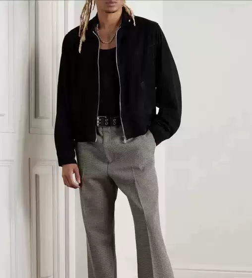 In Stock, New Product Erd Melancholic Rich Second-Generation Leather Jacket, Western-Style Jacket, Vegetable-Tanned, Loose-Fitting, Short Suede Black Coat