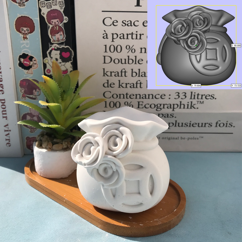 新年福袋硅胶模具玫瑰钱袋烛台硅胶磨具桌面网红造型花朵石膏模型,厨房/烹饪用具,烘焙模具,淘宝优惠券,粉丝福利购,淘宝优惠卷