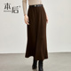 B6808 a字裙长裙 2025新款 送腰带 厚实针织半身裙秋冬女中长款