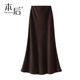 9852 气质鱼尾裙半身裙秋冬女长裙包臀新款 高腰显瘦A字裙包臀大摆