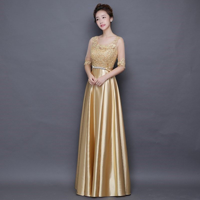 气质优雅晚礼服2018新款宴会长款晚装女公司年会主持人演出礼服女|ruв категории Женская одежда, Cвадебные платья, платье/вечернее платье - от Buy2taobao.com для оказания профессиональной услуги покупки агента Taobao