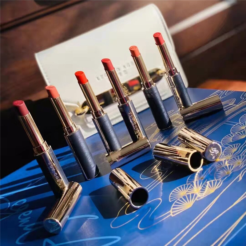 传奇今生天坛联名缎光蓝金口红流行色号保湿不易脱色提亮限量滋润