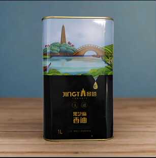 0添加1升装衡水特产景县黑芝麻景塔香油铁桶包邮