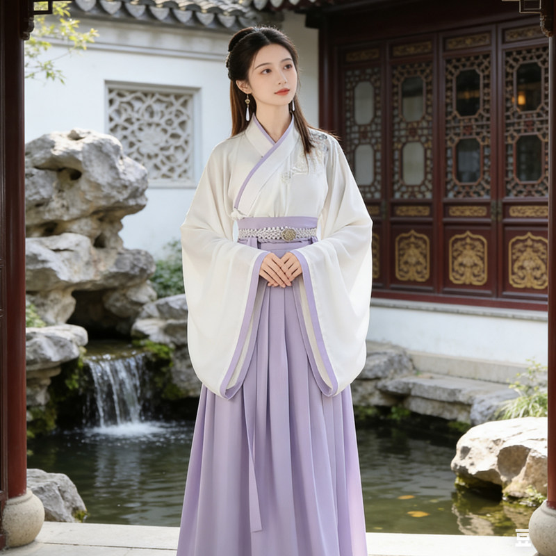 2026超火汉服 汉服全套古装一整套 新中式魏晋风汉元素通勤轻汉服图片