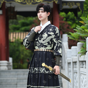 正品原创明朝锦衣卫飞鱼服汉服龙纹男装中国风男士古风班服团服春