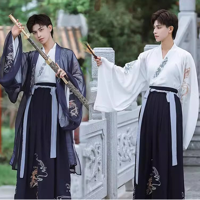 汉服原创设计古装服装男