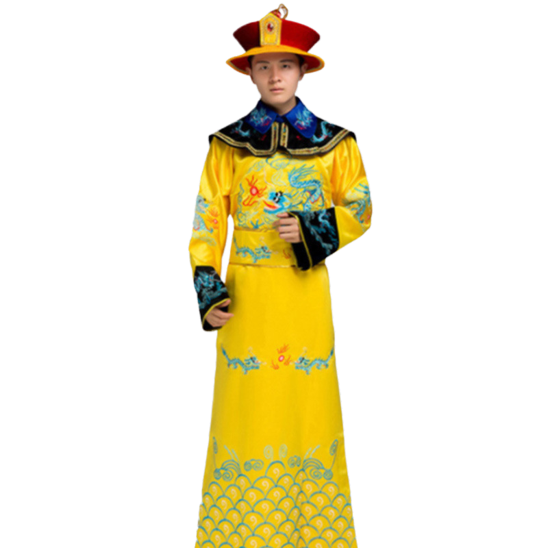 皇帝服装古装cos唐装男款表演服