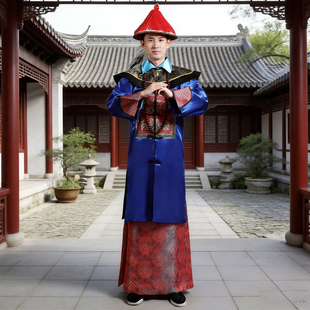 清朝大臣文武官员服装古装宫廷王爷贝勒舞台戏剧演出服影视剧戏服