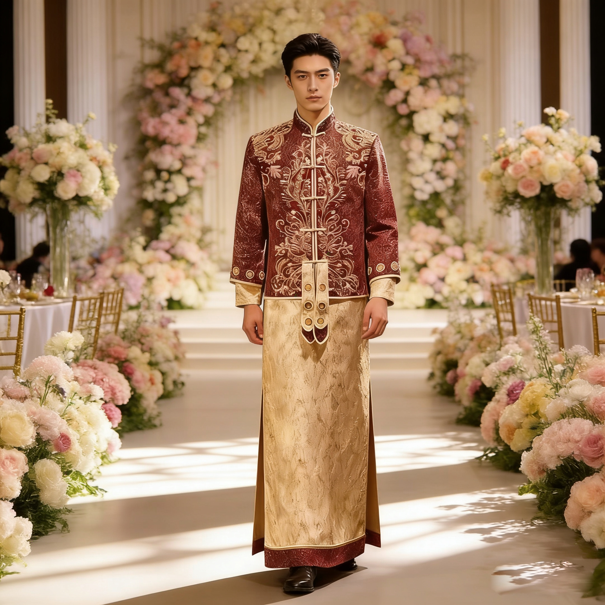 新郎秀禾服中式婚服结婚敬酒服男士礼服龙凤褂男装民族风唐装,男装,其他民族服装,淘宝优惠券,粉丝福利购,淘宝优惠卷