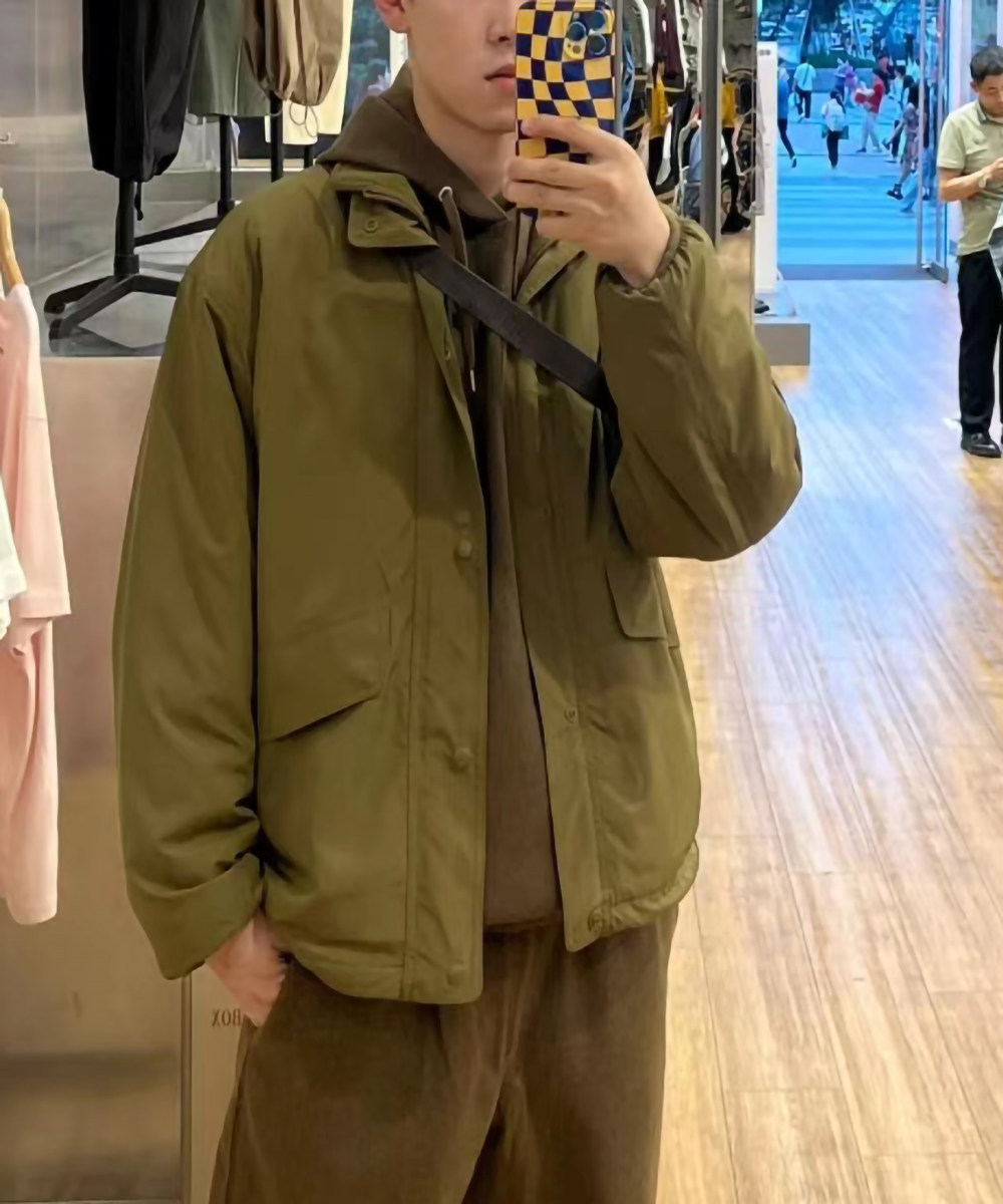 UK家23秋冬男女款双面穿美式多口袋茄克棉衣羊羔绒夹克外套462770
