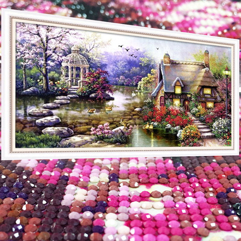 2024花园小屋钻石画粘钻