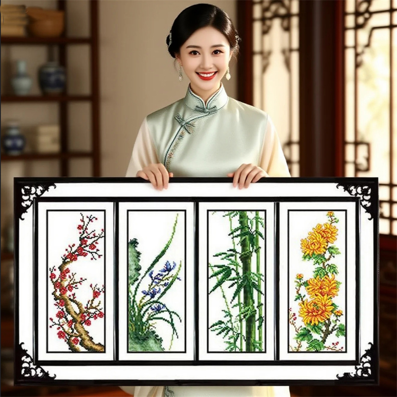 线绣客厅十字绣SNA中国风