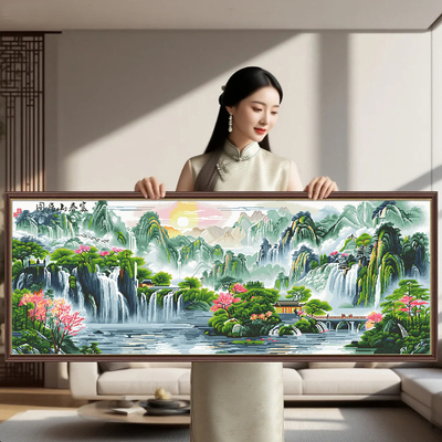 富春山居图2024年新款自己手工刺