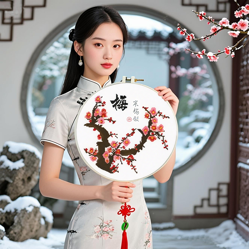 初学者客厅十字绣梅兰竹菊