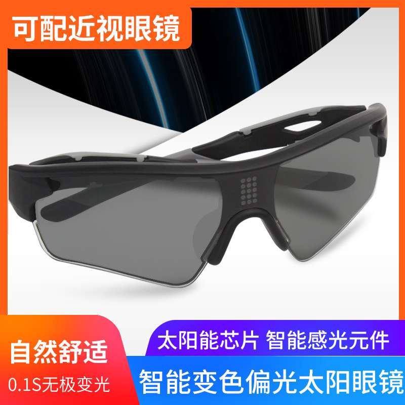 0.1秒智能变色偏光太阳眼镜 自动感光男女墨镜日夜两用黑科技开车