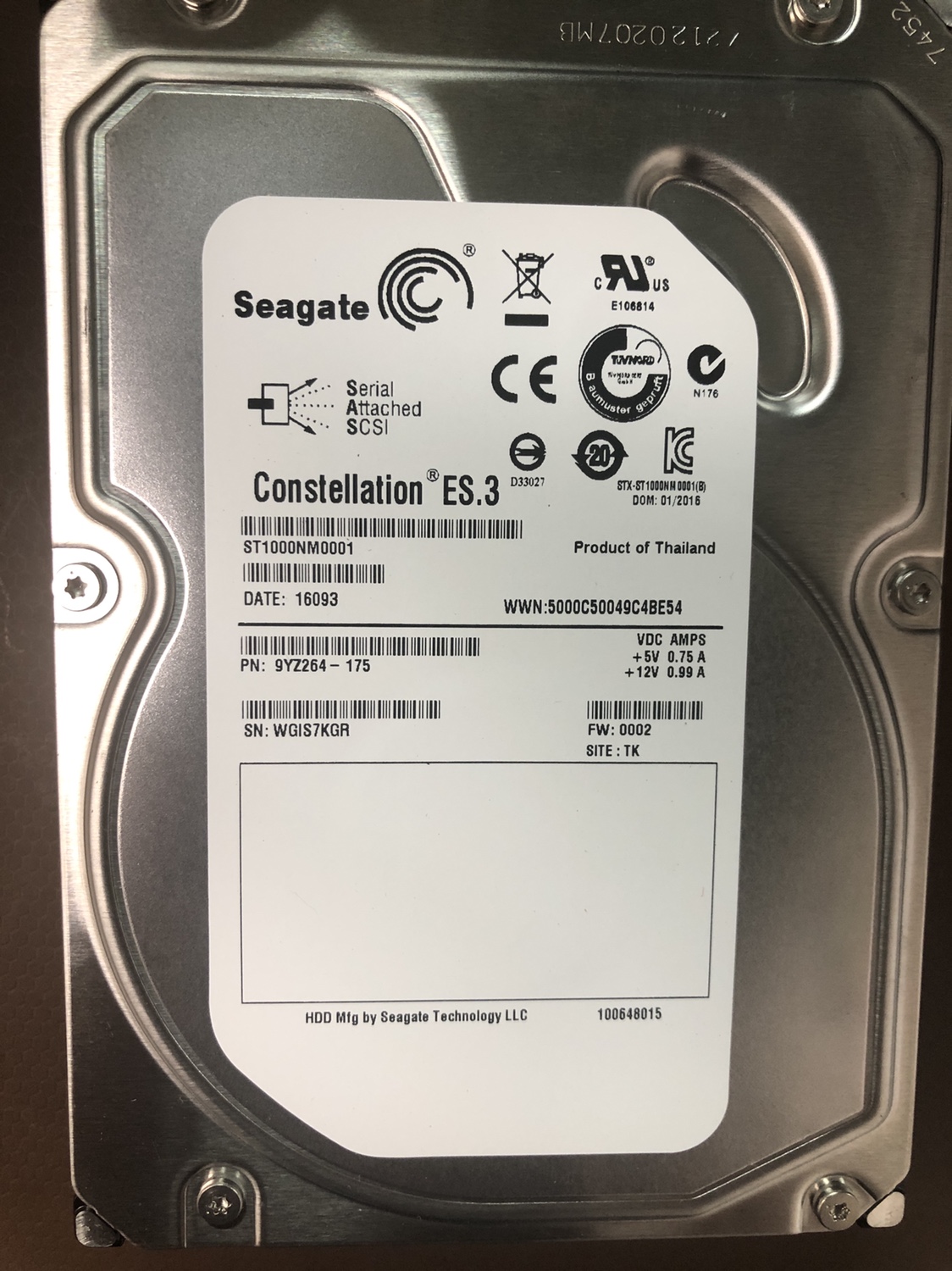 希捷SAS戴尔6gb企业级12GB服务器12T硬盘3.5寸1T 2T 3t 4T 8T 6T