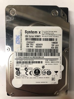 IBM服务器146g硬盘42D0633 42D0678 SAS 10K 15K 2.5寸146gb