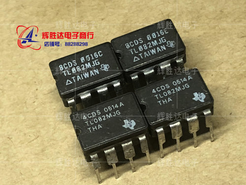 TL082MJG双运放 双极输出运算放大器 低输入偏置电流低噪声低失真