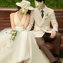 朵拉法式 挂脖轻婚纱新娘简约v领森系结婚晨袍纱香槟色拖尾迎宾纱