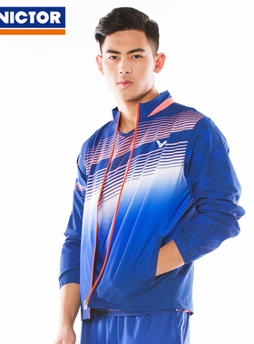 VICTOR威克多马来西亚大赛羽毛球服单层梭织胜利长袖外套70601