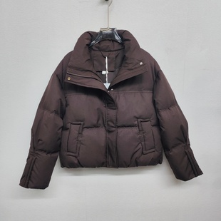 商场同款短装羽绒服2025冬新款休闲立领时尚亮片保暖小个女士外套