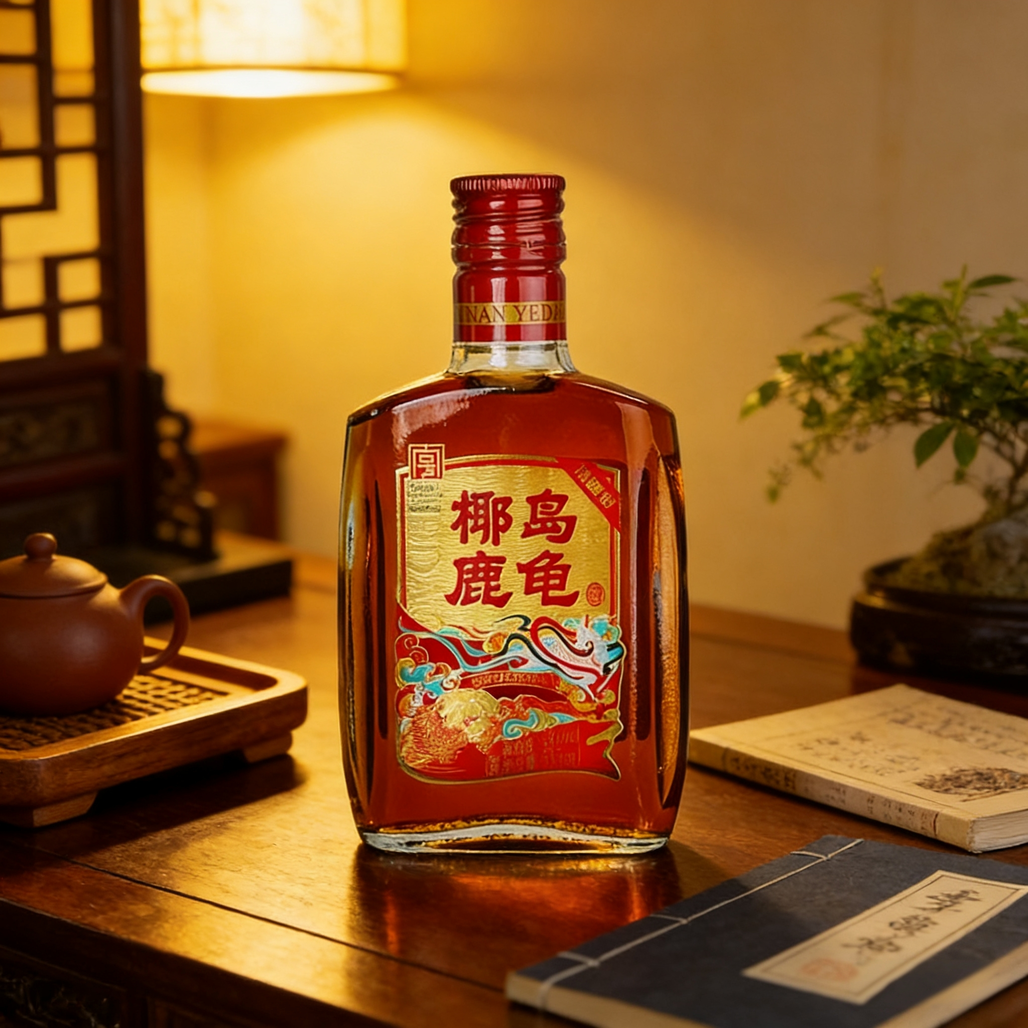 椰岛鹿龟酒33度海南老字号养生配制酒135ml小瓶肉苁蓉鹿血鹿鞭酒