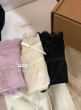 METWO 太美了！蕾丝内内#法式蕾丝内裤女2025早春新款中腰三角裤