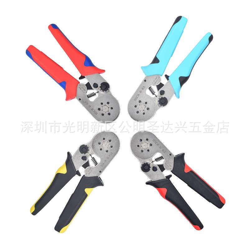 供应六角套管式压线钳自调式端子压线钳 WXC8 6-4A手动压接钳