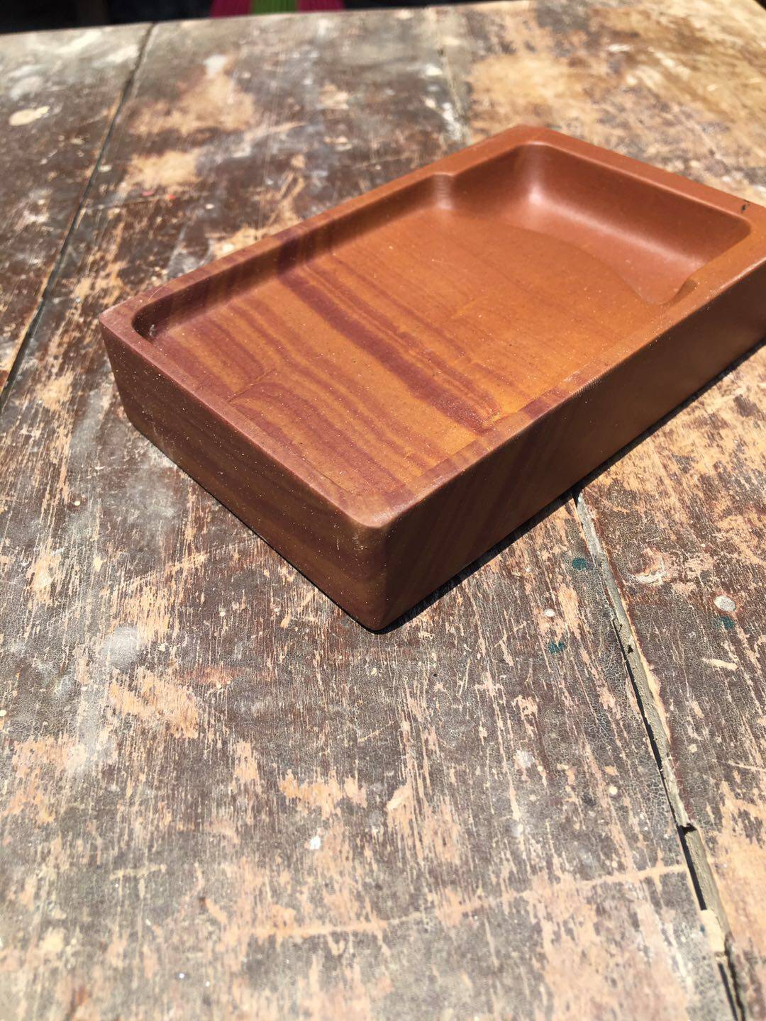 八公山紫金砚台天然紫金石原石门字砚小楷砚文房礼品(定做加工)