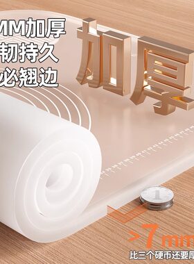 透明食品级揉面垫家用不粘防滑硅胶垫擀面烘焙案板特大号和面垫子