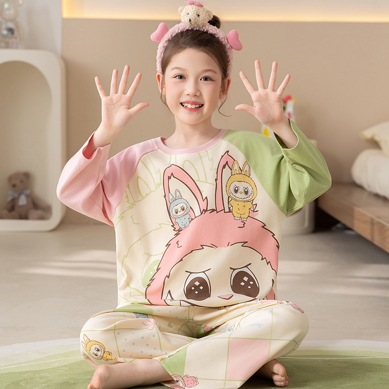 2025新款儿童睡衣女春秋季
