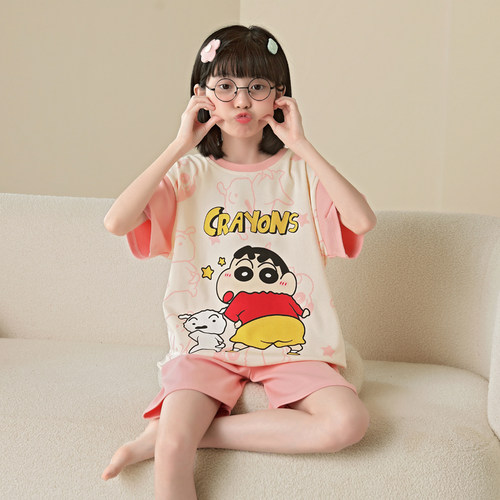 蜡笔小新联名同款睡衣纯棉薄款