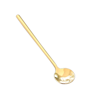 咖啡勺子304不锈钢搅拌勺欧式金色磨砂餐勺酸奶甜品勺小勺子