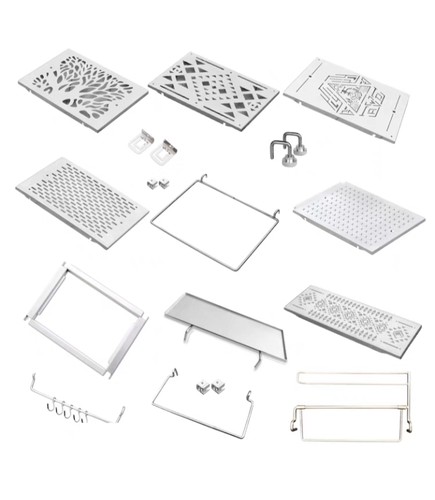 户外露营igt框架用配件、一单元桌板侧挂架等可收纳