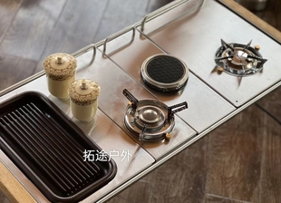 户外露营igt雪峰喜登乐适用高山大师、雪线火箭炉、风暴炉桌板