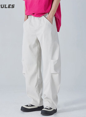 HOTRULES/热规则潮流直筒休闲裤情侣廓形秋季宽松百搭工装阔腿裤