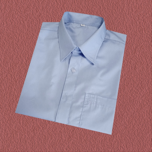 夏季天蓝色长短袖衬衣工作服定制