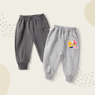 子春秋婴儿长裤 女童休闲裤 秋款 男童运动裤 洋气宽松 儿童卫裤 宝宝裤