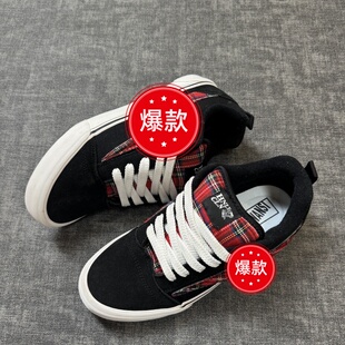复仇风暴闪电面包鞋lightning x storm苏格兰红格休闲男女滑板鞋