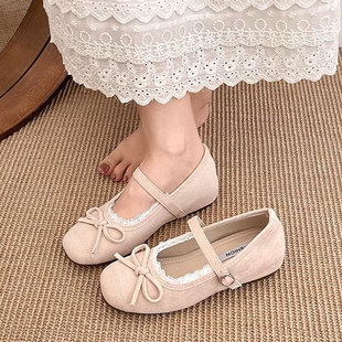 法式内增高小单鞋女2025新款春夏配裙子玛丽珍鞋温柔芭蕾舞晚晚鞋