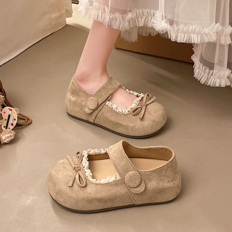 复古浅口内增高蝴蝶结玛丽珍单鞋女夏2026新款配裙子百搭勃肯鞋女