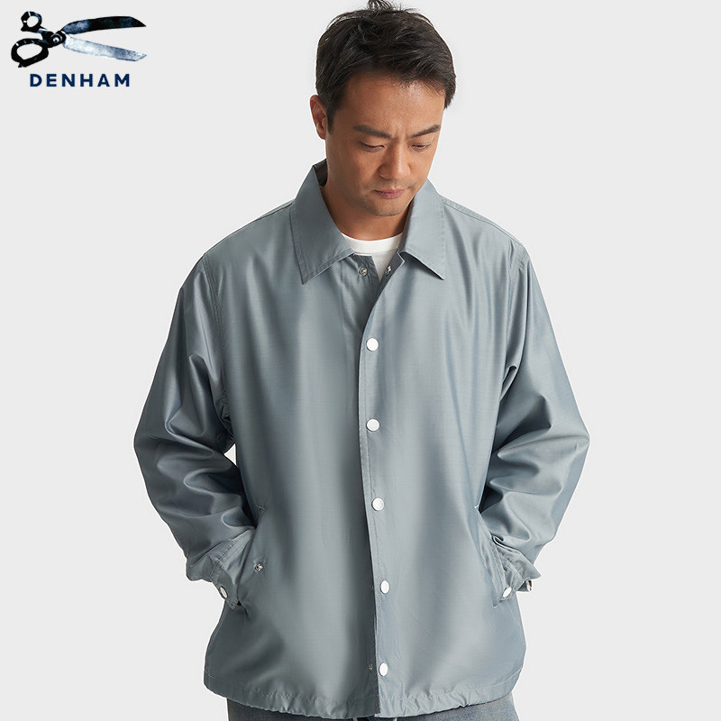 DENHAM2026年春季新款男士休闲宽松蓝色松弛感抽绳夹克外套,男装,夹克,淘宝优惠券,粉丝福利购,淘宝优惠卷