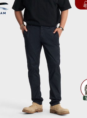 DENHAM2025年秋季男士商务休闲百搭修身微锥藏蓝休闲裤RAZOR