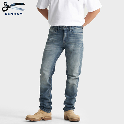 DENHAM男士高弹力修身牛仔裤